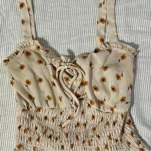 Hippie Rose Beige Floral Blouse